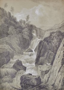 Landschaft mit Wasserfällen