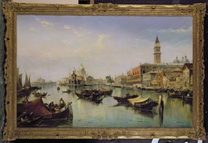 Das Bacino di San Marco, Blick auf die Mündung des Canal Grande von Edward Pritchett
