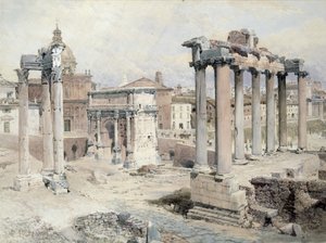 Das Forum, Rom von Edward Pritchett
