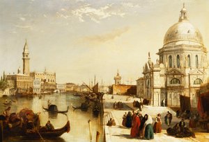 Der Große Kanal mit Santa Maria della Salute, Venedig von Edward Pritchett