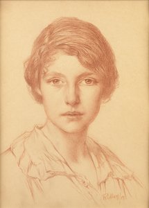 Eine junge Frau von Edward Ridley