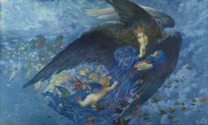 Nacht mit ihrem Sternenzug, 1912 von Edward Robert Hughes