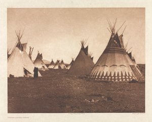 Portfolio VI, Platte 186: Bemalte Lodges - Piegan