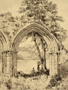 Der Forth: See von Menteith von Inchmahome Priory, ca. 1880