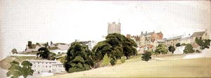 Ansicht von Richmond Castle, Yorkshire, ca. 1860 von Edward W. Robinson