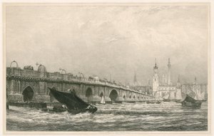 London Bridge von Edward William Cooke