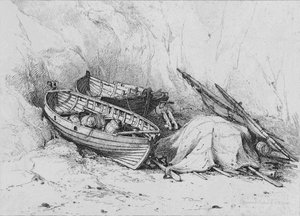 Am Strand von Cromer, um 1828 von Edward William Cooke