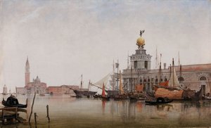 Die Dogana di Mare mit San Giorgio Maggiore im Hintergrund, 1863