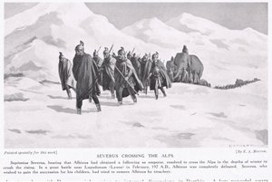 Severus überquert die Alpen von Edwin A. Morrow