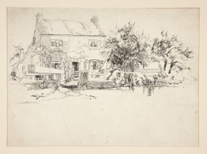 Architektonische Studie: Hurley, London von Edwin Austin Abbey