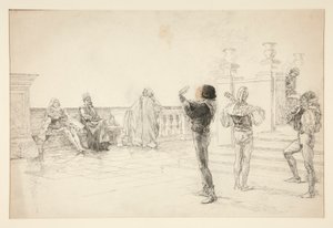 Balthazar singt von Edwin Austin Abbey