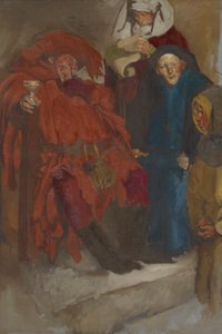 Kompositionsstudie, möglicherweise für Die lustigen Weiber von Windsor