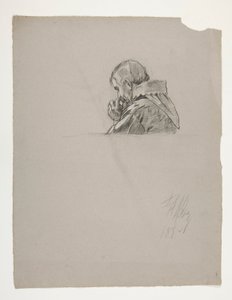 Figurenstudie für König Artus von Edwin Austin Abbey