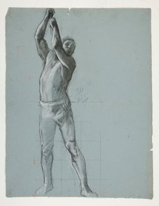 Figurenstudie für Der Geist des Vulkan, Genius der Arbeiter in Eisen und Stahl, Kapitol Rotunde, Harrisburg, Pennsylvania