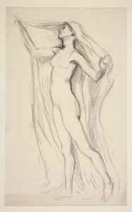 Figurenstudie für Wandgemälde im State Capitol Gebäude in Harrisburg, Pennsylvania, 1902-1911 (vollendet von John Singer Sargent)