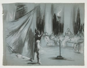 Figuren in einer Halle