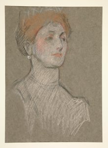 Kopf einer Frau, Krönung von Edward VII.