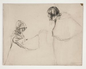 Isabella und der Herzog (Studie für .1108), aus Maß für Maß