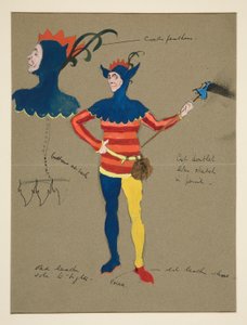 Narr, Kostümentwurf für Henry Irving von Edwin Austin Abbey