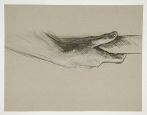 Skizze einer Hand, die einen Stab greift
