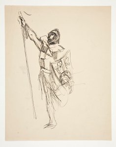 Studie für Kreuzfahrer, die Jerusalem sichten von Edwin Austin Abbey