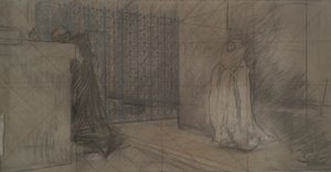 Studie für Der Priester und die große Dame