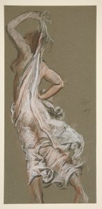 Studie für Figur von 17 Uhr von Edwin Austin Abbey