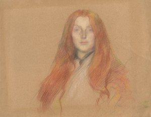 Studie für Kopf von Ophelia