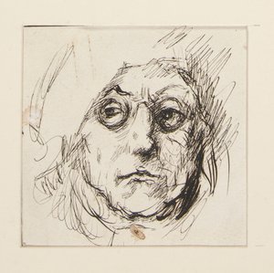 Studie von Benjamin Franklin für die Wandgemälde im State Capitol Gebäude in Harrisburg, Pennsylvania, 1902-1911 (vollendet von John Singer Sargent)