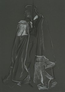 Studie eines Peers für die Krönung von Edward VII von Edwin Austin Abbey