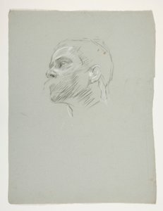 Studie eines Kopfes für König Artus