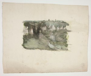 Studie des Gänsemädchens
