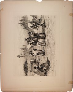 Zeitungen im Lager, 1876