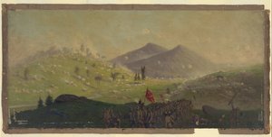 Angriff auf Little Round Top gehalten vom 5. Korps unter dem Kommando von General Sykes von Edwin Forbes