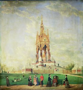 Das Albert Memorial in London, 1887 von Edwin Frederick Holt