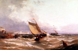 Fischerboote vor einer Küste