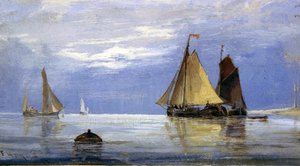 Skizze für eine Meereslandschaft von Edwin Hayes