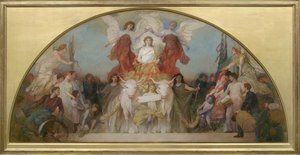Studie für Minnesota, Kornkammer der Welt von Edwin Howland Blashfield
