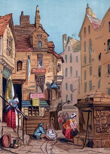 Das Haus von John Knox, Edinburgh, 19. Jahrhundert von Edwin Jewitt