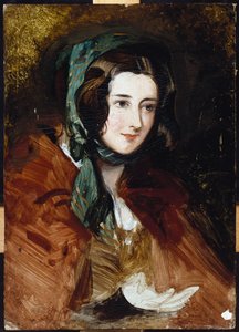Eine Porträtstudie von Lady Harriet Hamilton von Edwin Landseer