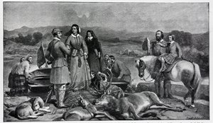 Königin Victoria landet am Loch Muick von Edwin Landseer