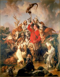 Der Otter gespießt, die Otterhunde des Earl of Aberdeen, ca. 1844