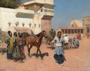 Persischer Pferdehändler, Bombay, 1880er Jahre