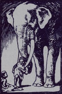 Elefant und Kind