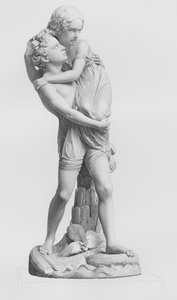 Paul und Virginia, graviert von E. Roffe nach der Gruppe von W. C. Marshall, RA (Gravur)