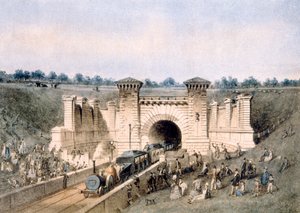 Der Primrose Hill Eisenbahntunnel von Edwin Thomas Dolby