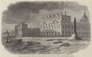 Zustand der Themse in Greenwich während der Flut von Donnerstag von Edwin Weedon