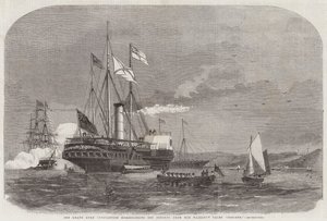 Der Großherzog Konstantin geht von Bord der Yacht Osborne Ihrer Majestät von Edwin Weedon
