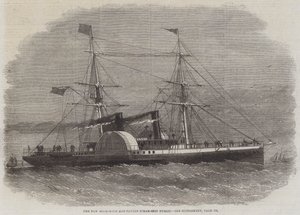 Das neue Hong-Kong und Kanton Dampfschiff Nurgis von Edwin Weedon