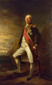 Porträt von Vizeadmiral James Saumarez (1757-1836), erster Baron von Saumarez, bekannt für seinen Sieg in der Schlacht von Algeciras (in der Bucht von Gibraltar) im Jahr 1801